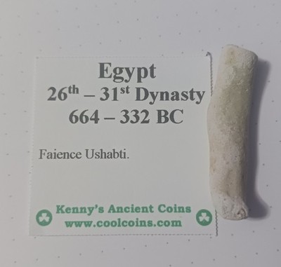 Ancient Egypt: Late Period Faience Ushabti ca 664-332 BC
