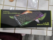 e-gaming AL-006 Rainbow LED Effect Keyboard w/Backlight 104 Waterproof Keycaps