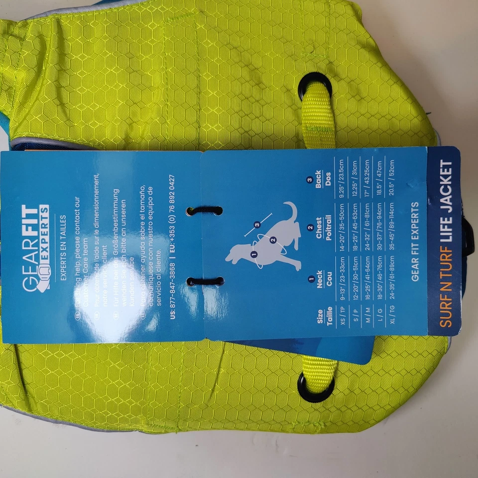 New Kurgo Surf N Turf Dog Life Vest Small Float Coat - Image 3 of 4