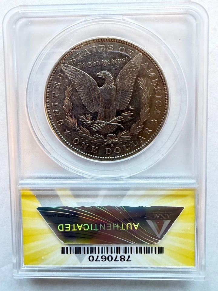 1884-S $1 Morgan Silver Dollar VAM-17 AU53 Cleaned AU53 -- VAM-17 - Image 2 of 4