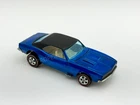 Hot Wheels Redline CUSTOM CAMARO Blue HK White Interior Very Nice !!! WOW !!!