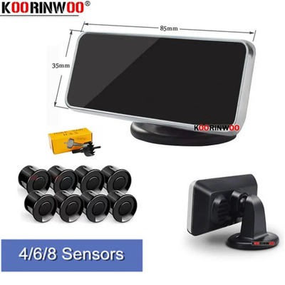 Car Parking Kit Reversing Front Radar LED Monitor Smart Park System 4/6/8 Sensor