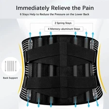 Back Brace for Lower Back Pain,Lumbar Support for Heavy Lifting Men Women,Breath