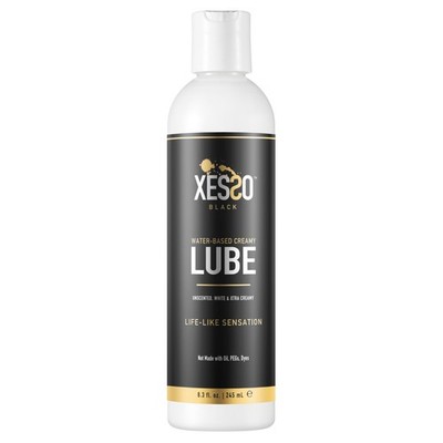 Water-Based Creamy Lube, Unscented 8.3 Fl Oz, Thick White Gel-Like Slippery G...