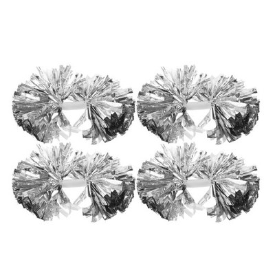 4 Pcs Cheerleading Pom-poms Cheerleader Pompoms with Handle Competition