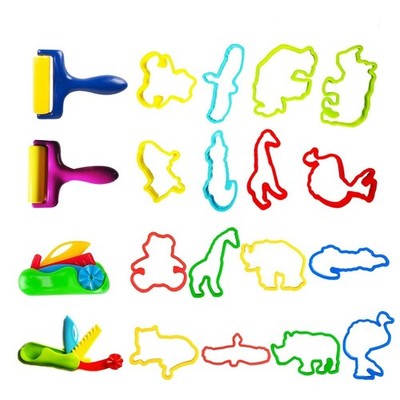  42PCS DIY Colored Clay Kit Farbige Schlammformen Plastilinform Set Clay Art