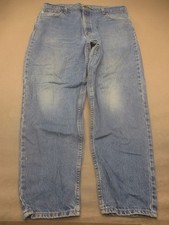 Carhartt Size 38x30 Mens Blue 100 Cotton Straight Pockets Casual Work Jeans 300