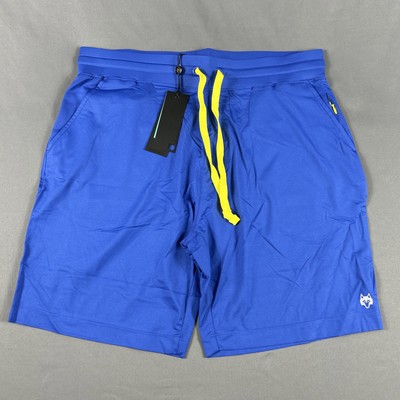 Greyson Shorts Guide Sport Athletic Medium Mojave Blue Nylon Spandex MSRP $98
