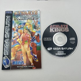 Sega Saturn Athlete Kings Complete With Manual Boxed PAL CIB VGC Tested Working