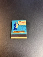 7 NOS  Vintage Hamm's Beer Bear Sasha Sky Blue Waters Advertising Matchbooks