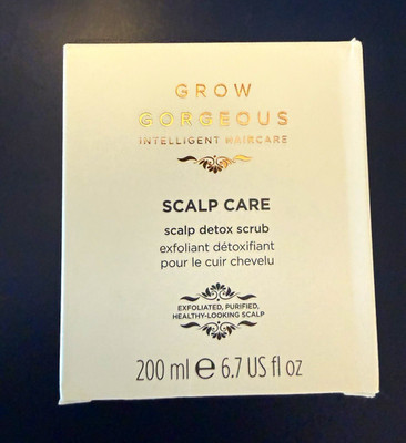 Grow Gorgeous Scalp Care Scalp Detox Scrub Deep Cleansing Cruelty-Free 6.7