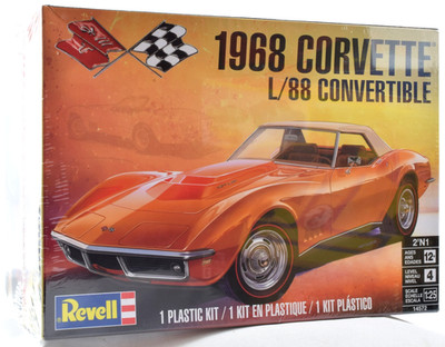 Revell 1968 Chevy Corvette L/88 Convertible 1/25 Plastic Model Car