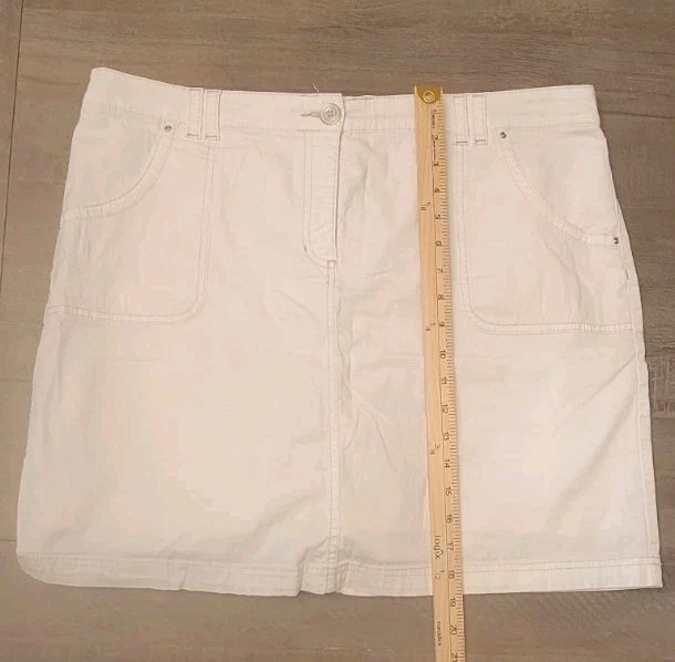 Karen Scott Short Womens Size 14 White Pockets Stretch New - Image 2 of 4