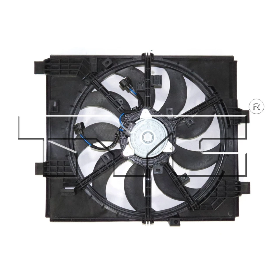 Conjunto de ventilador de refrigeración de doble radiador y condensador para 11-14 Nissan Juke NI3115147 Foto 2 de 4