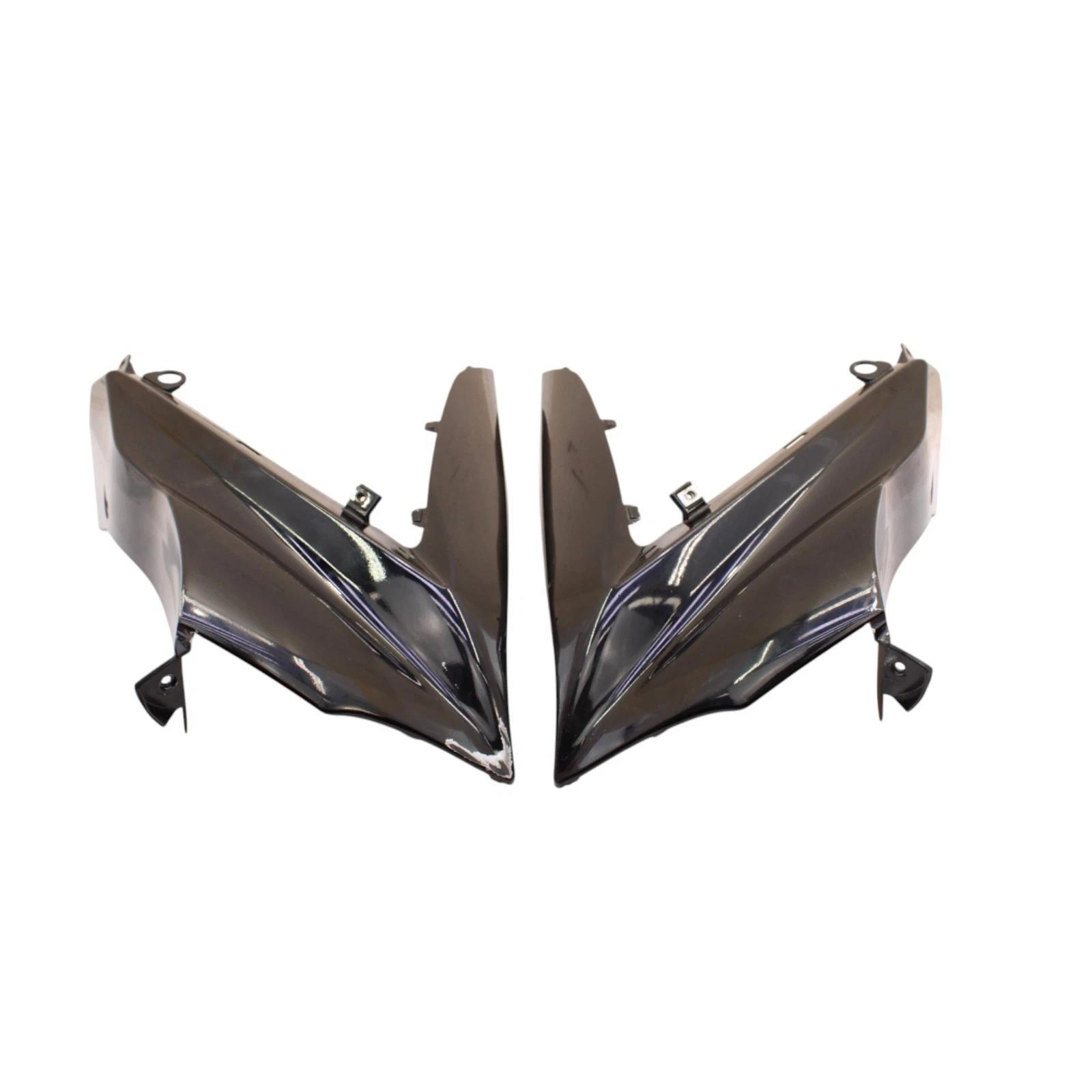 2007 2008 SUZUKI GSXR 1000 UPPER NOSE FAIRING FRONT COWL SHROUD SET BLACK