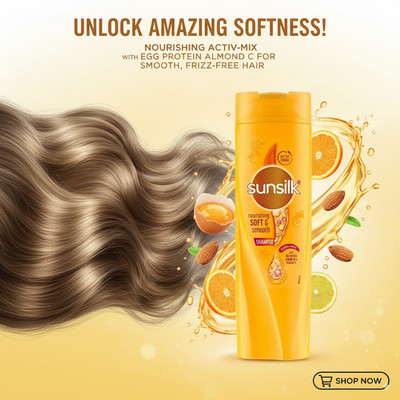 Sunsilk Nourishing Soft & Smooth Shampoo with Egg Protein Almond Oil 360ml