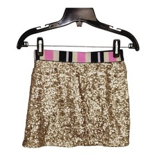 Sara Sara The Collection Skirt Girls Size 12 Hanana Banana Gold Sequin