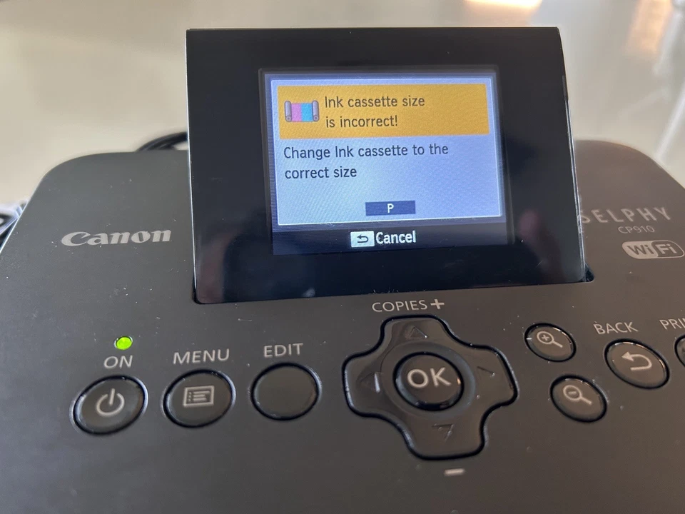Impresora fotográfica digital compacta Canon SELPHY CP910 impresión Wi-Fi - negra  Foto 2 de 4