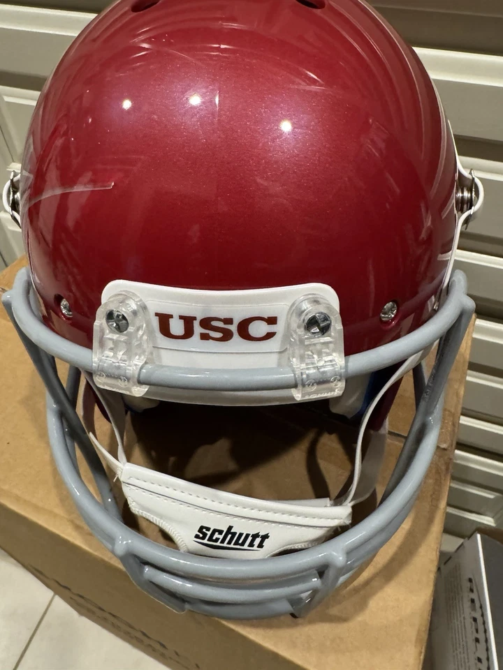MARCUS ALLEN SIGNED  FULL SIZE HELMET USC TROJANS JSA COA - Image 2 of 3
