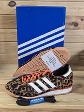 Adidas SL 72 OG Leopard Print Dark Brown JI0189 US Woman's Size 6.5