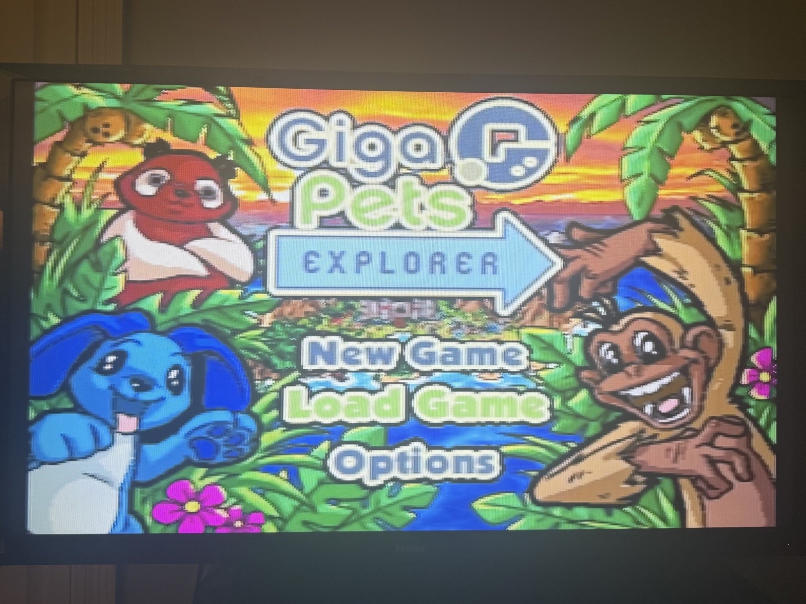 Hasbro Giga Pets Explorer TV Plug & Play Game System No Pet Cart Tested WORKS