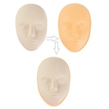 Microblading Eyebrow Lip Training Practice 5D Face Head Tattoo Silicone Skin — image 4