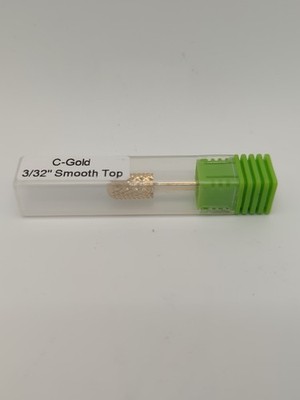 C-Gold Carbide Nail Drill Bit 3/32'' Smooth Top Safety Barrel Coarse New