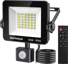 Motion Sensor Outdoor Security Light, 30W 2750 Lumen LED Floodlights with PIR Se