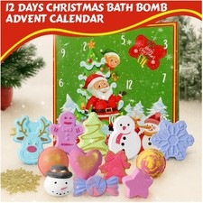 Children's Christmas Bath Bombs - 12PCS Set for Girls  Boys