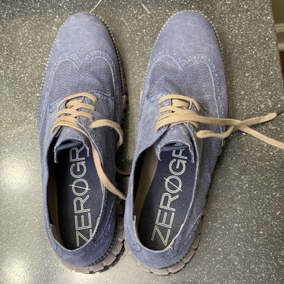 Cole Haan Zerogrand Navy Denim Wingtip Oxford Men display picture 1