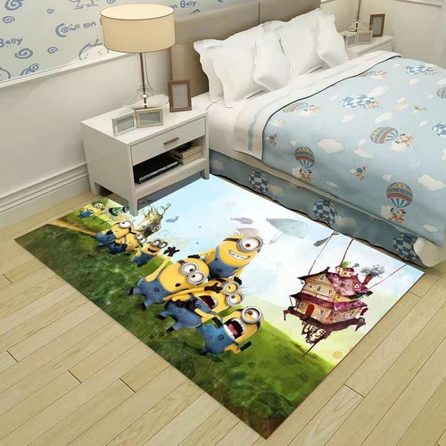 Alfombra Minions 3D Niño Niña Alfombrillas Dormitorio Alfombrilla Puerta Niños Alfombrilla 3D - Imagen 6 de 10