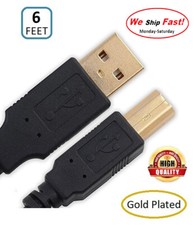 USB 2.0 Printer Cable For HP, Cannon, Brother, Epson, Xerox, Samsung and More