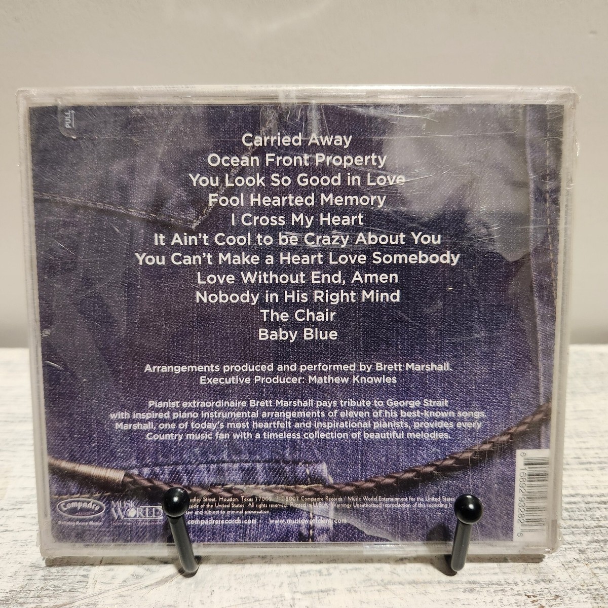 A Piano Tribute To George Strait by Brett Marshall RARE Cd NEW DAMAGED  SEAL