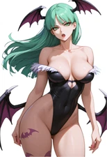 Morrigan Aensland Darkstalkers Weatherproof Anime Sticker 6" Car Decal S96