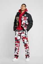 KARL KANI Camo Cargo Pants Men's Urban Hip Streetwear 90 retail