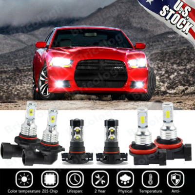 2013 dodge charger fog light kit 2015-2021 Dodge Charger LED Fog Lamp Kit main image 0