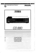 Operating Instructions for Philips CD 880
