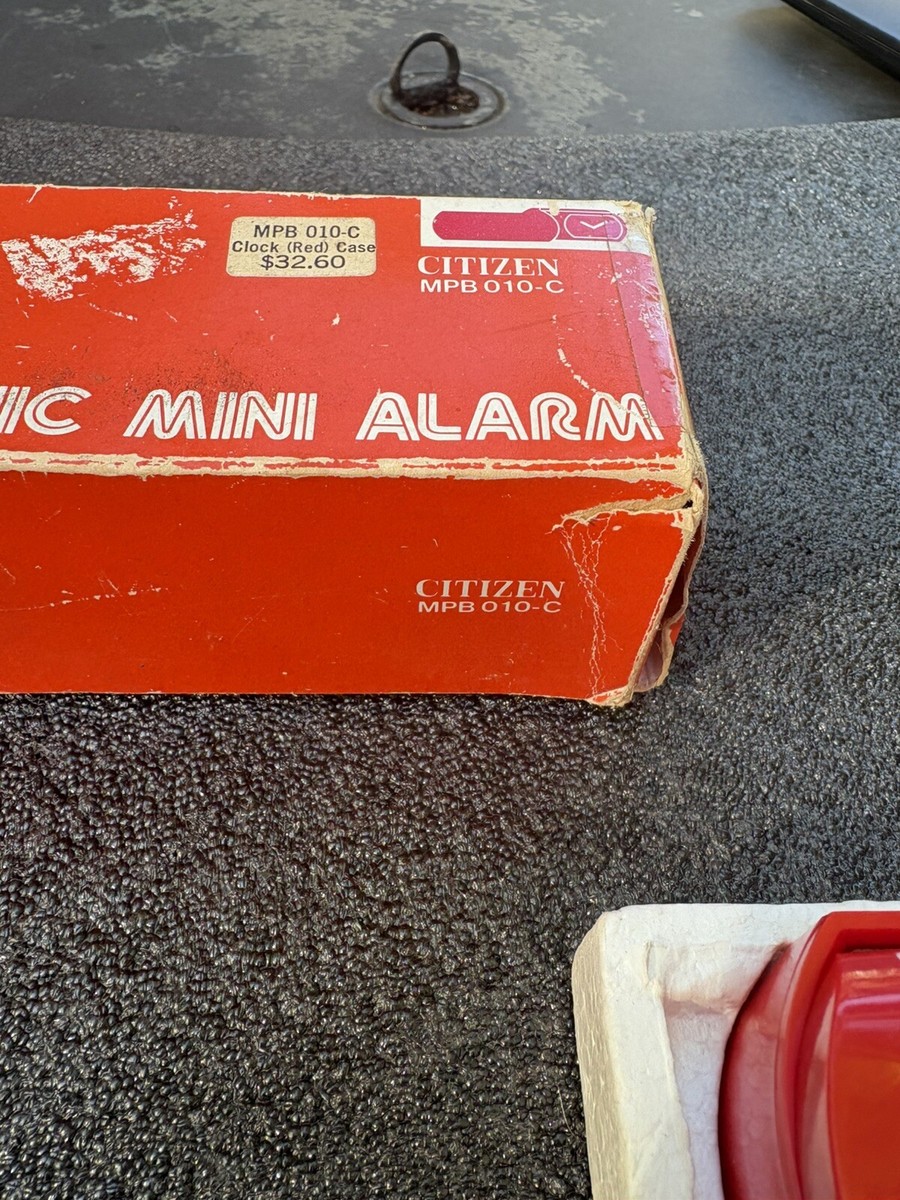 Vintage Citizen Electronic Mini Alarm Clock Travel Made in