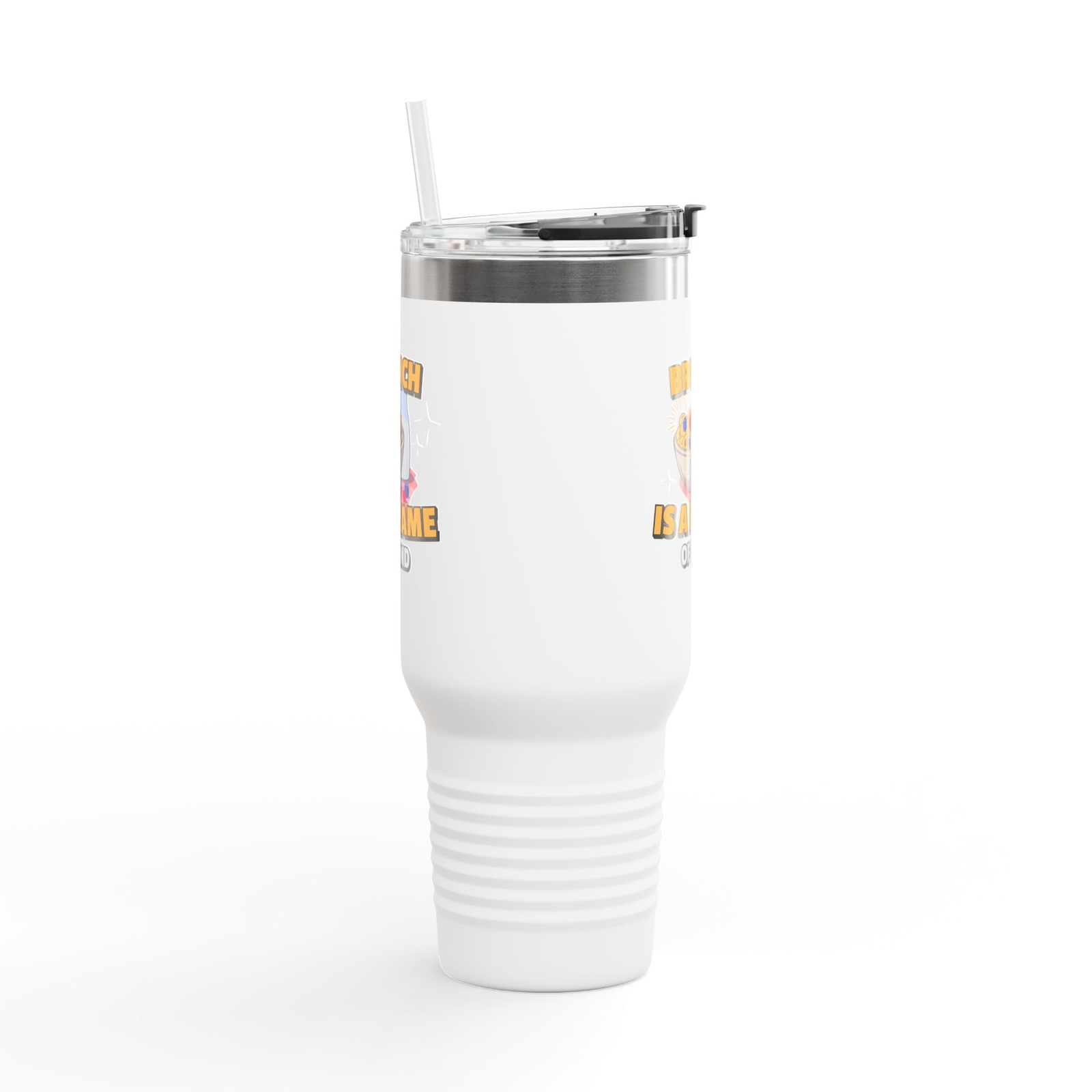 40oz Insulated Brunch Vibes Travel Mug for Hot & Cold Drinks