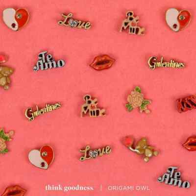 Origami Owl 2023 Valentine Charms Buy 4 Get Free Charm