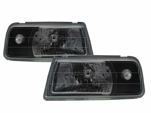 Tracker 1988-1998 Convertible 2D Clear Headlight Black for GEO LHD