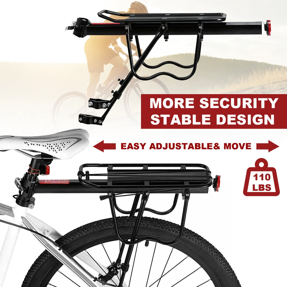 Heavy duty hotsell bike cargo rack