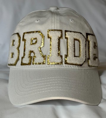 Bridal White Cotton Baseball Cap Pearl Lace Applique Bachelorette Party Hat Gift Bridal Baseball Cap Women main image 4