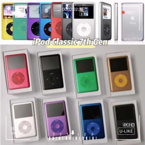 Brand New Apple iPod Classic 7th Gen 160GB 256GB 512GB 1TB  MP3/MP4 MUSIC Lot - Afbeelding 1 van 69