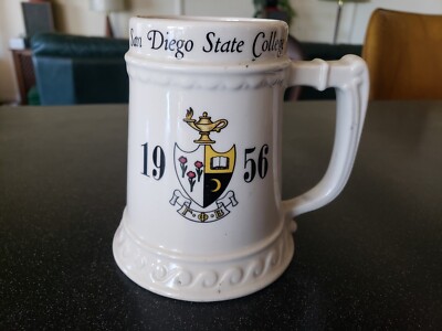 VIntage 1956 SAN DIEGO STATE COLLEGE GAMMA PHI BETA SORORITY BEER STEIN MUG