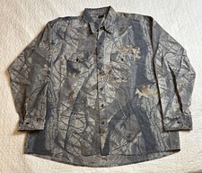 Vintage Ranger 2XL Long Sleeve Camo Shirt USA Made Realtree Hardwoods
