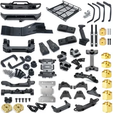 Skid Plate Bracket Servo Hex Wheel Hubs Adapter Shock Tower fr SCX10III AXI03007