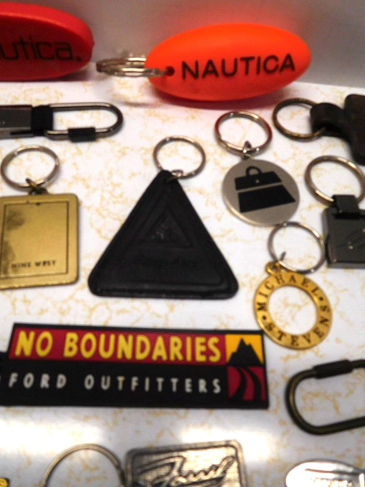 20 Vintage Clothes/Clothing Brands Advertising Keychains ~ Nautica, Nine West - Image 4 of 4
