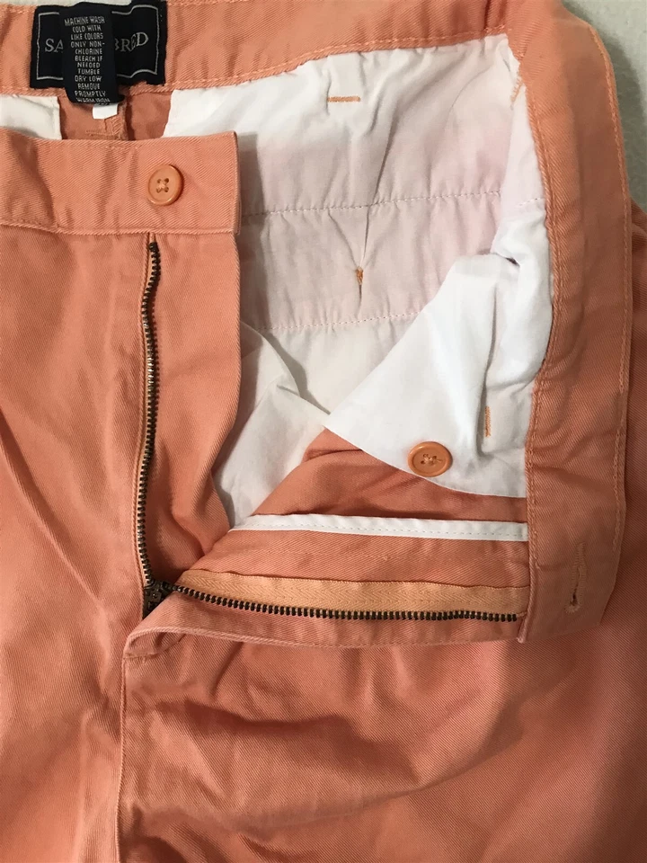 *LOTE DE 2* Shorts plissados 100% algodão salmão magenta 32 x 9" alforje 32 x 9" - Imagem 3 de 4