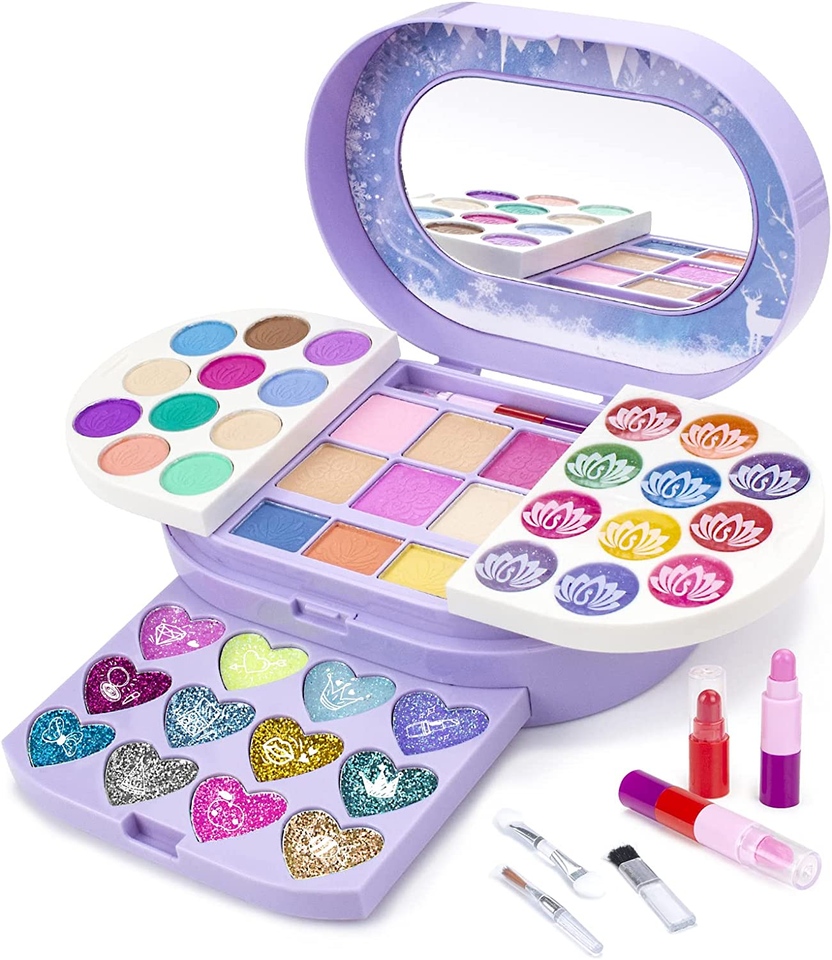 Kids Makeup Kit for Girls Real, Non Toxic, Washable Make up Toys for